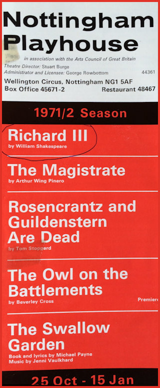 NP Theatre Playbill