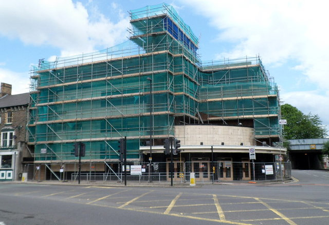 Under wraps Odeon Newport awaiting restoration