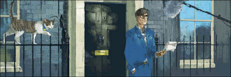 Downing Street tails article header featuring Larry