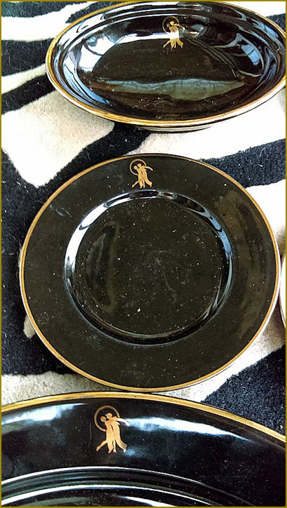Biba Rainbow Room Plates with logo