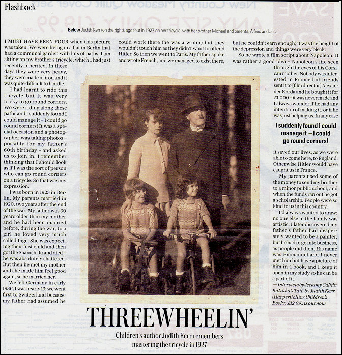 Judith Kerr and family article