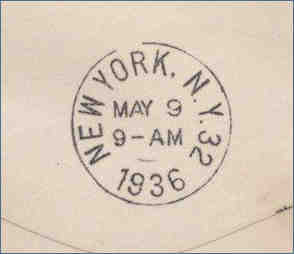 Postmark of the Hindenburg Maiden Flight