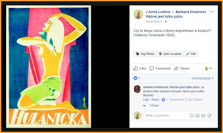 My post of 6th November to the Biba Book page