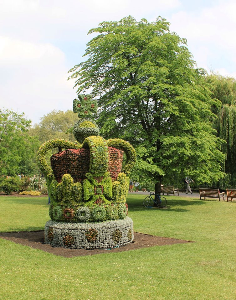 Corwn topiary