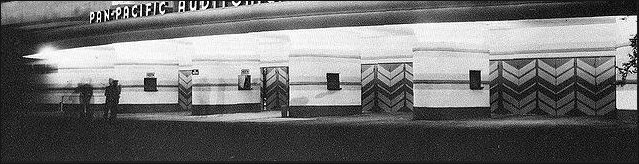 Detail of the Pan Pacific entrance doors design