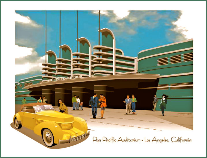 Screenprint of Pan Pacific