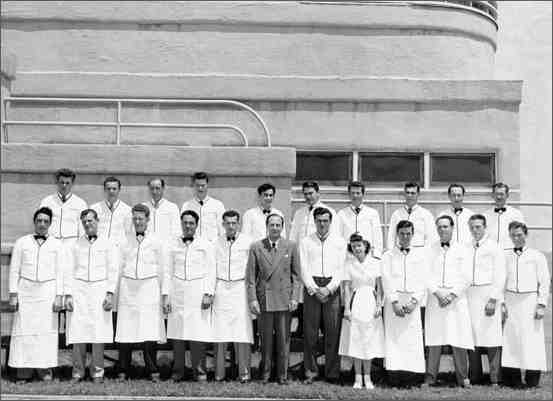 Waiters and Waitresses at the Pan Pacific