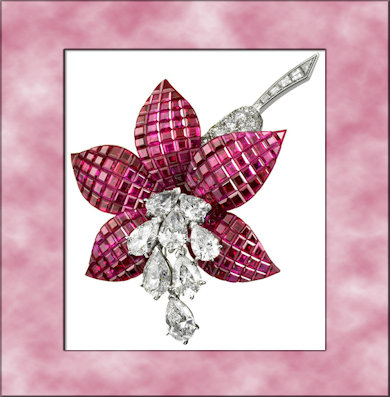 Van Cleef and Arpels Ruby Brooch