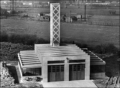 Rear view of the Fire Station