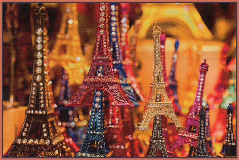 Glittering Eiffel Towers