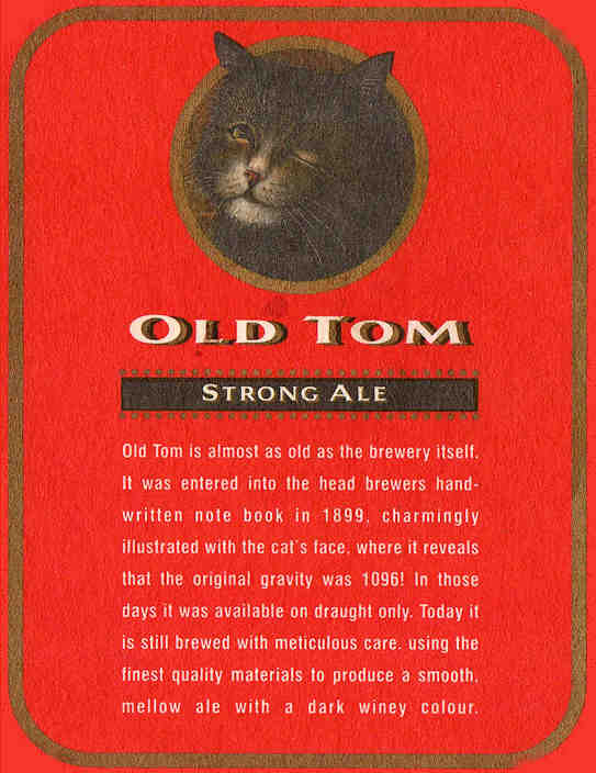 Old Tom Beermat reverse