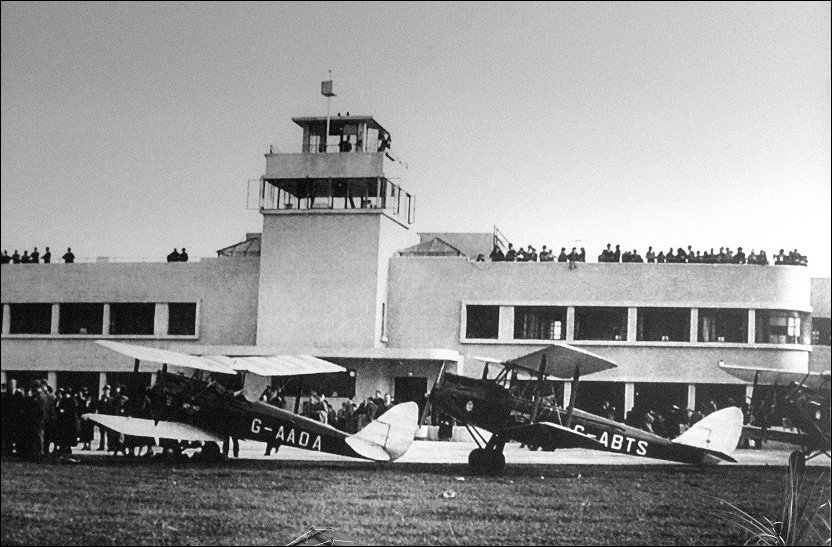 Shoreham Airport and bi-planes