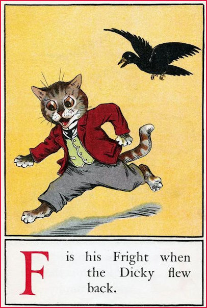 Louis Wain Letter F