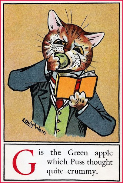 Louis Wain Letter G