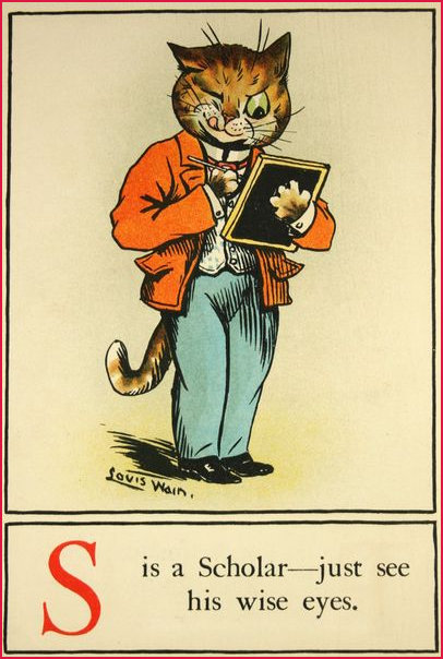 Louis Wain Letter S