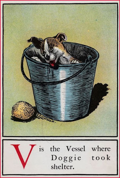 Louis Wain Letter V