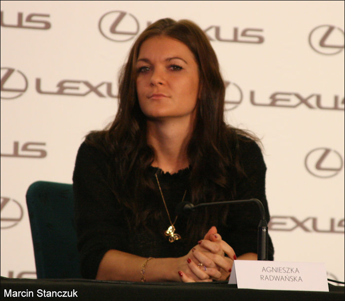 Aga being interviewed