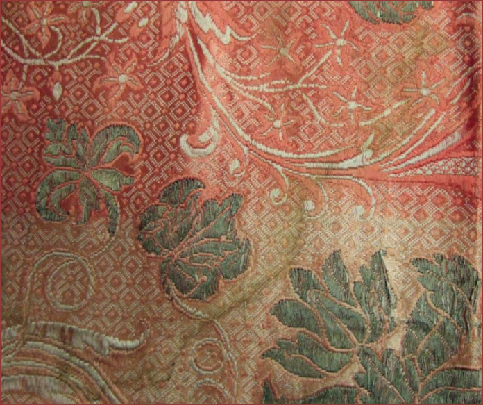 Broacaded Silk