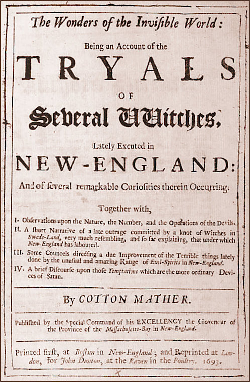 Pubic Notifice of the 1693 Witch Trials