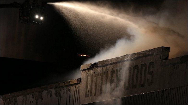 Charred remains of the Littlewoods Name