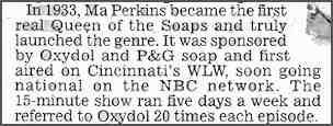 1933 detail of Ma Perkins soap