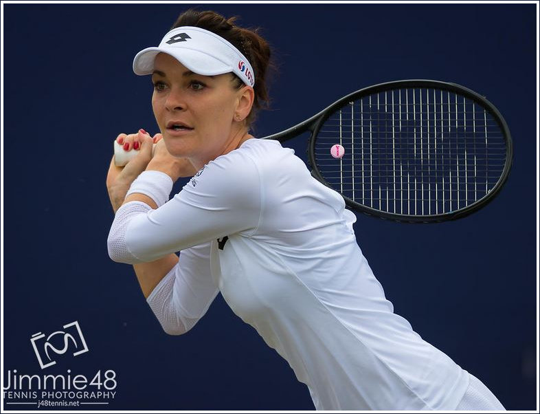 Aga in her Wimbledon whites