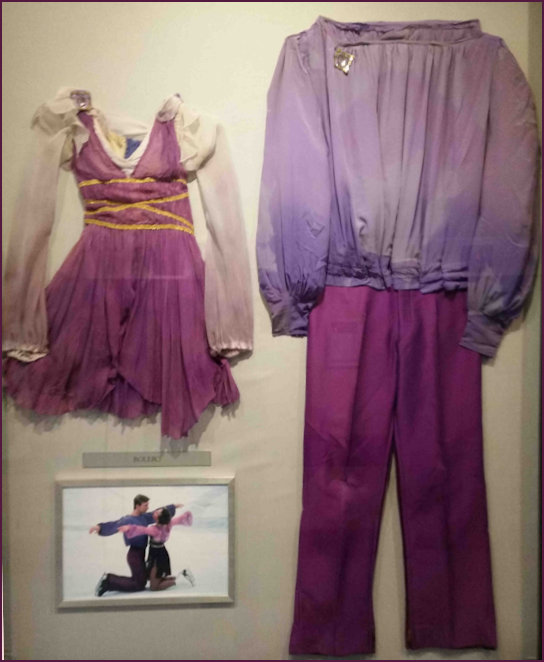 Bolero Costumes behind glass