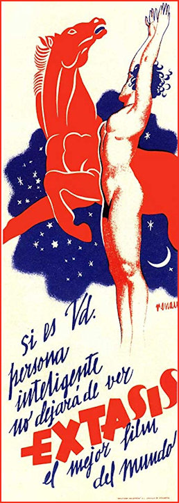 Lurid poster for Ecstasy 1933