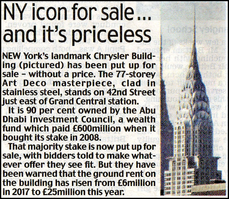 Chrysler Building for Sale