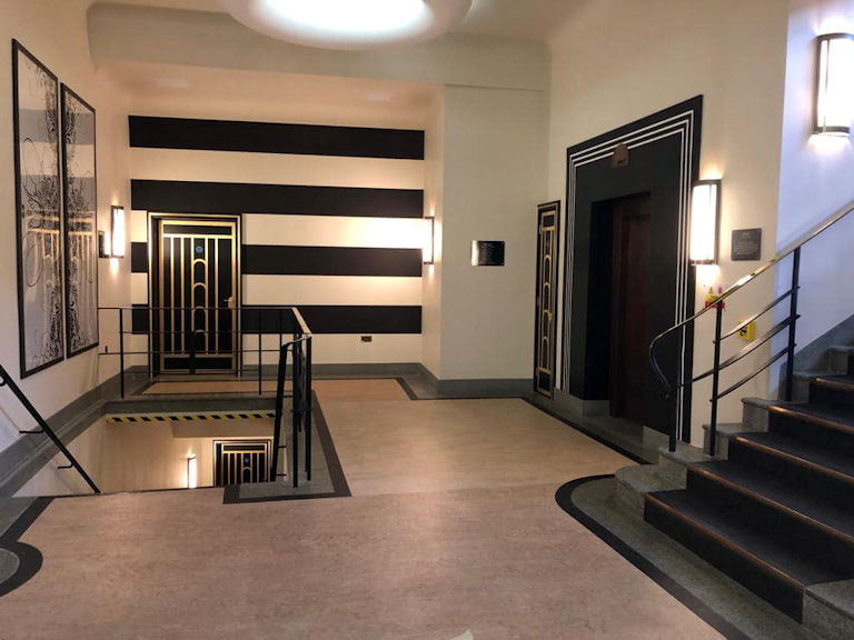 Detail of refurbished Ocean Lobby