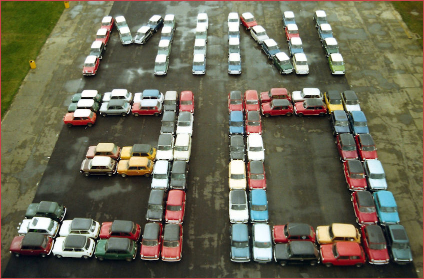 Mini at Silverstone celebrating 30 years