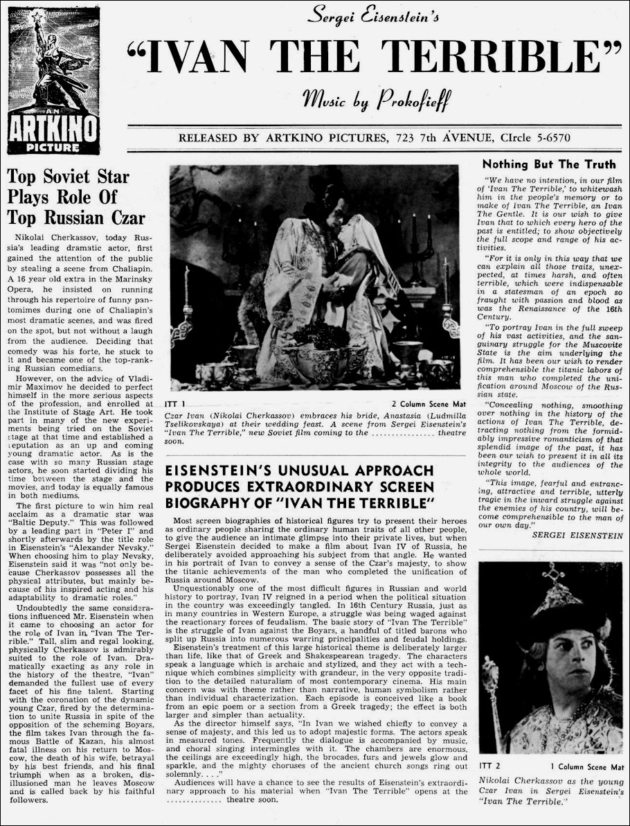 Review of Ivan the Terrible and a Citation