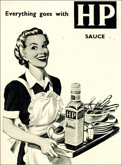 Stereotypical HP Sauce Advert