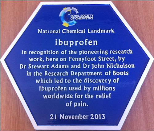 Ibuprofen plaque