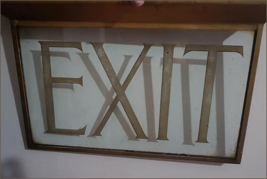 Exit sign