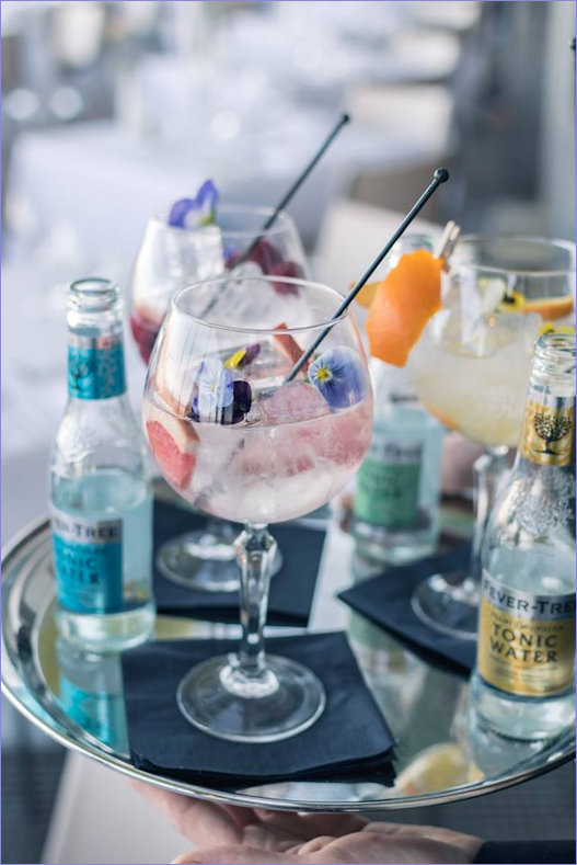 Seahorse No. 10 Gin in a floral cocktail
