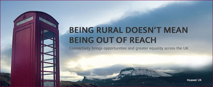 Huawei use red telephone kiosk in advertising campaign 2019