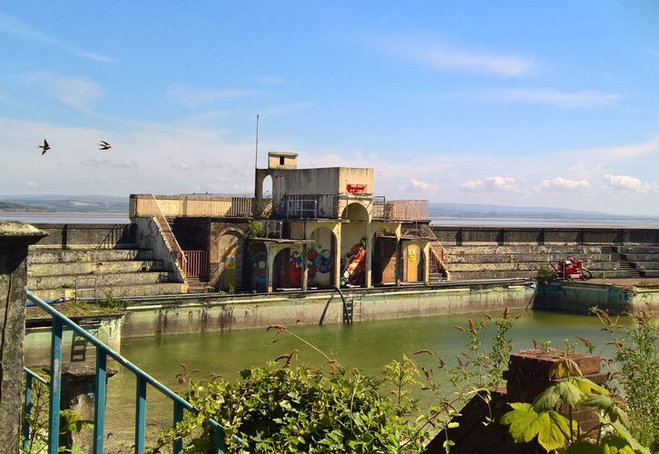 Grange Lido derelict 2019