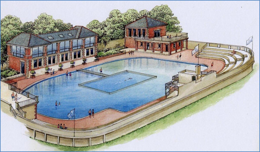 Artists impression of a restored lido