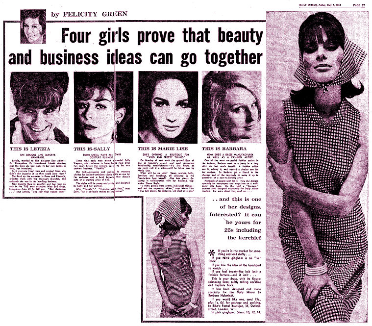 The full article about the pink gingham dress