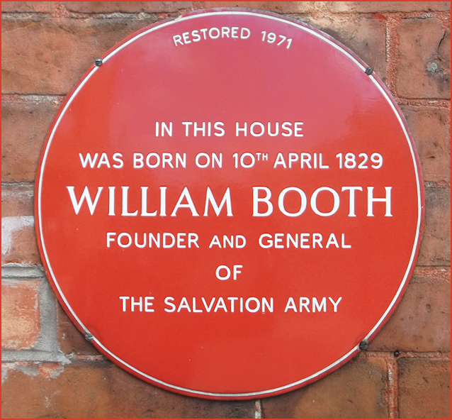 William Booth Red Plaqie