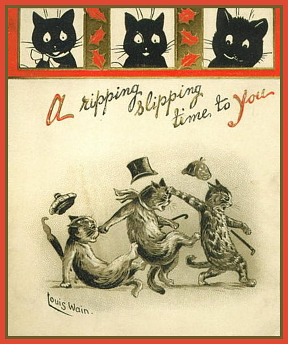 Louis Wain - Slippery Cats