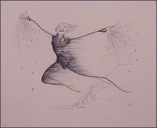 Mary Martin as Peter Pan immortalised by Hersch