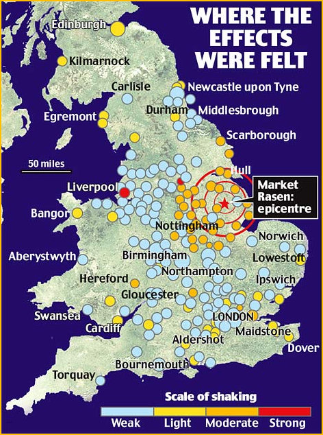 2008 Earthquake Map