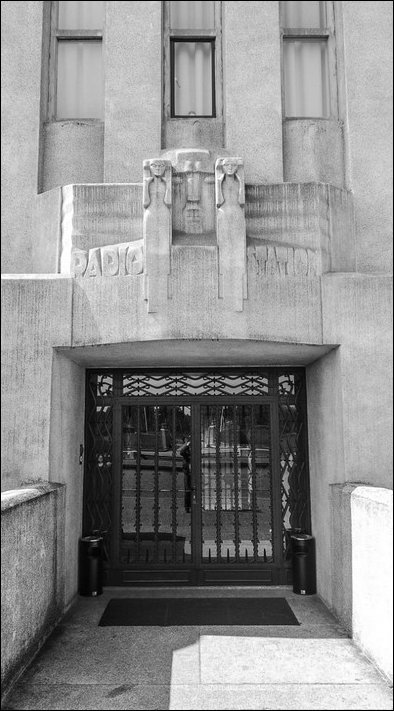 The full doorway entrance at Radio Kootwijk