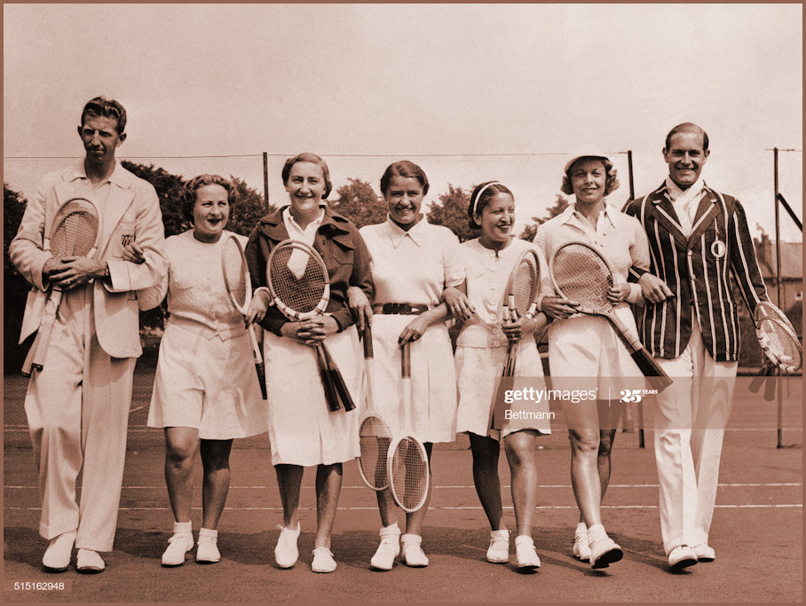 Stellar international tennis players were guests at a special reception given at the Roehampton Club 1937