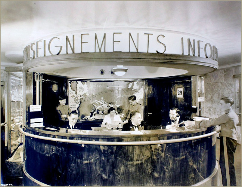 The 'Information Bureau' on board the ship
