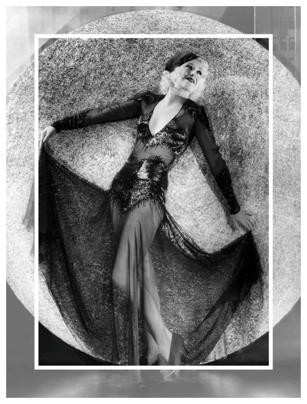 Ginger Rogers striking a pose