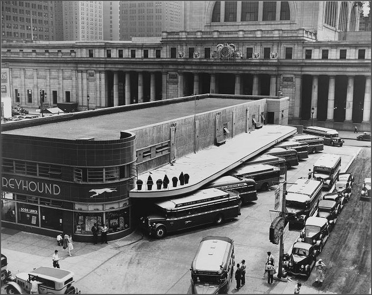 Greyhound Bus Terminal in Manhattan
