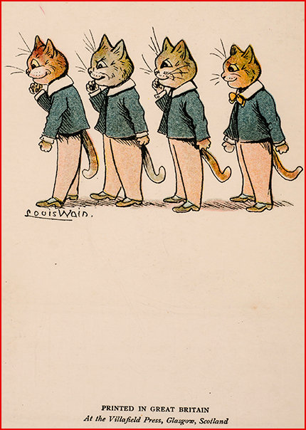 End Page to Cat Alphabet Louis Wain